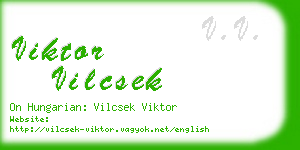 viktor vilcsek business card